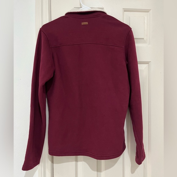 Columbia NWT Burgundy Zip Up Jacket with Button Pockets size small - Picture 2 of 7